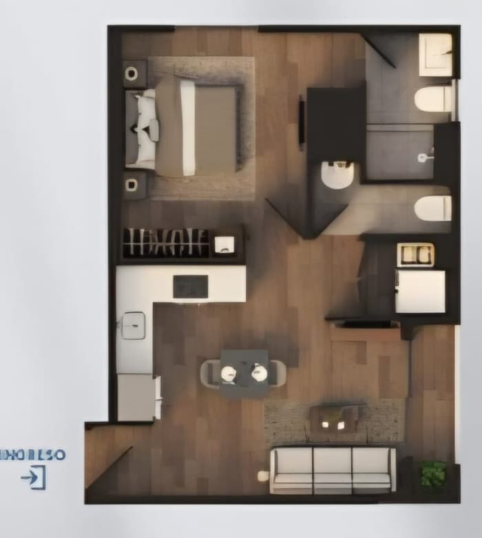Apartamento de 1 habitacion en pre-venta zona 13  - foto 2