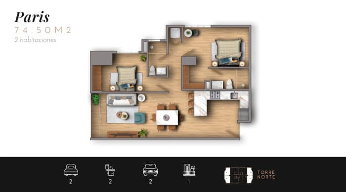 Apartamento en venta en Los Próceres zona 10 - foto 2