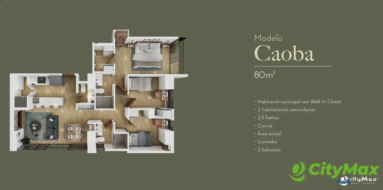 INARA AMÉRICAS - Apartamento Tipo Caoba