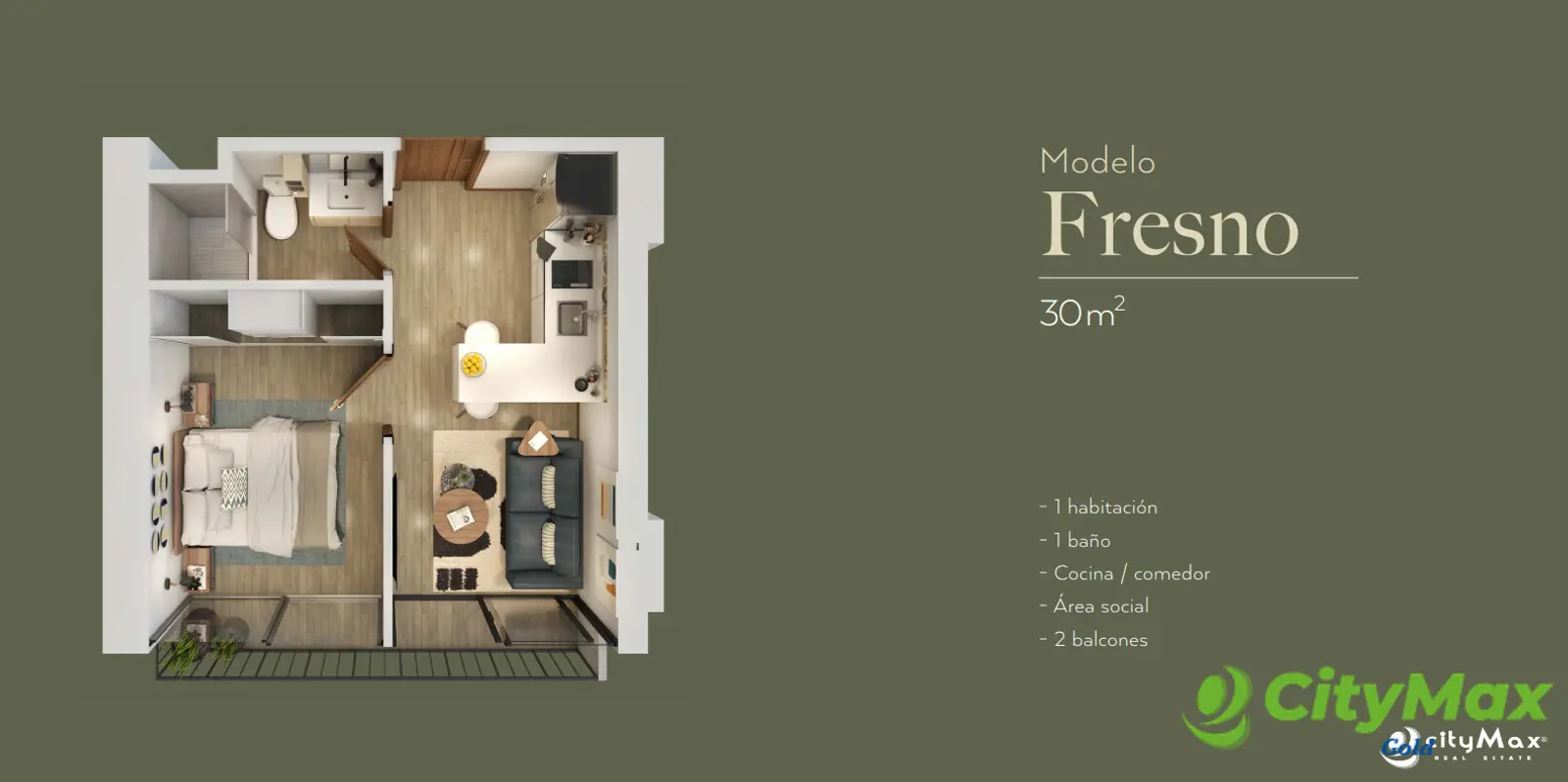 INARA AMÉRICAS - Apartamento Tipo Fresno
