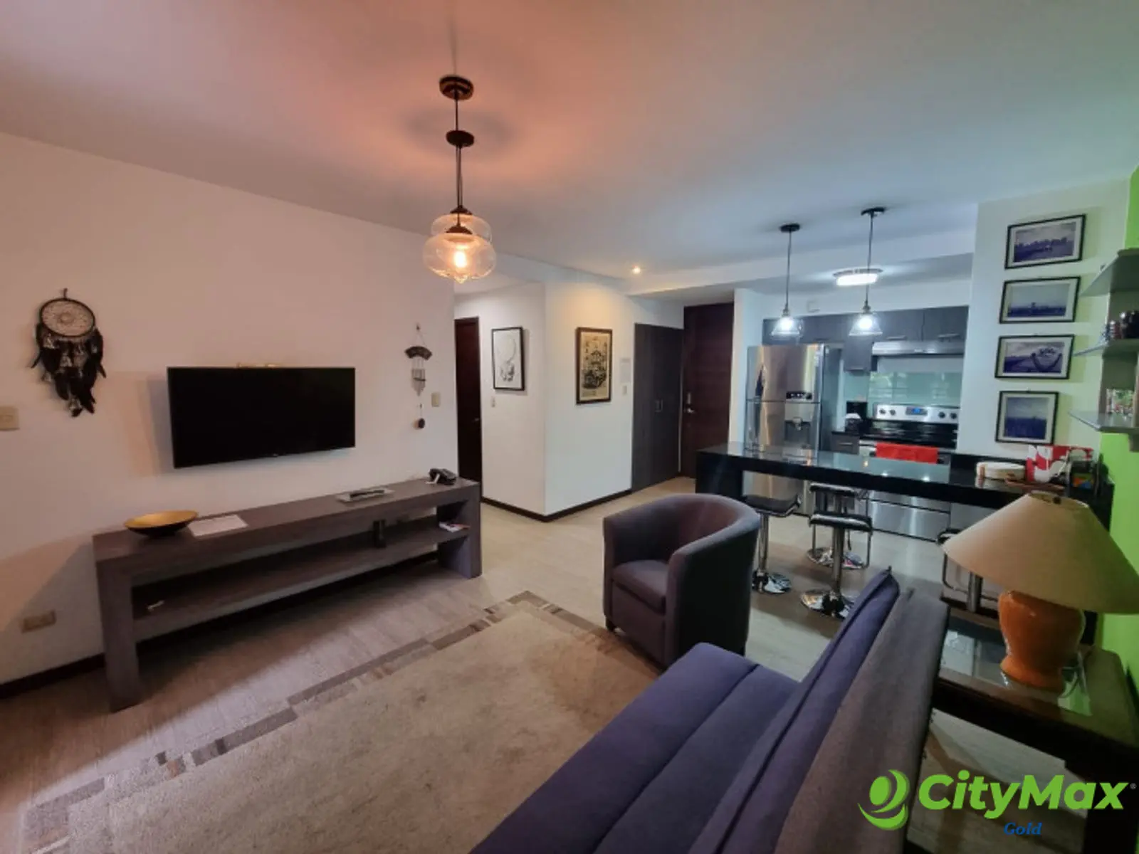Apartamento en renta zona 10 amueblado con terraza - foto 1